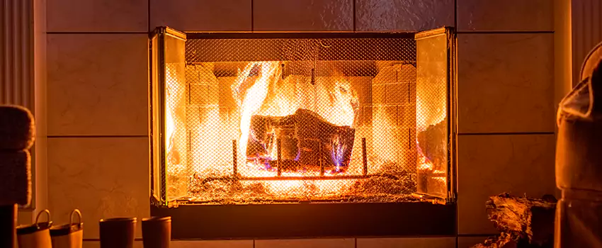 Mendota Hearth Landscape Fireplace Installation in Dodge City, Kansas